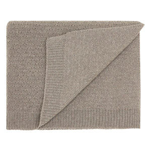 Hvid - Dora Merino Yün Battaniye | Oatmeal
