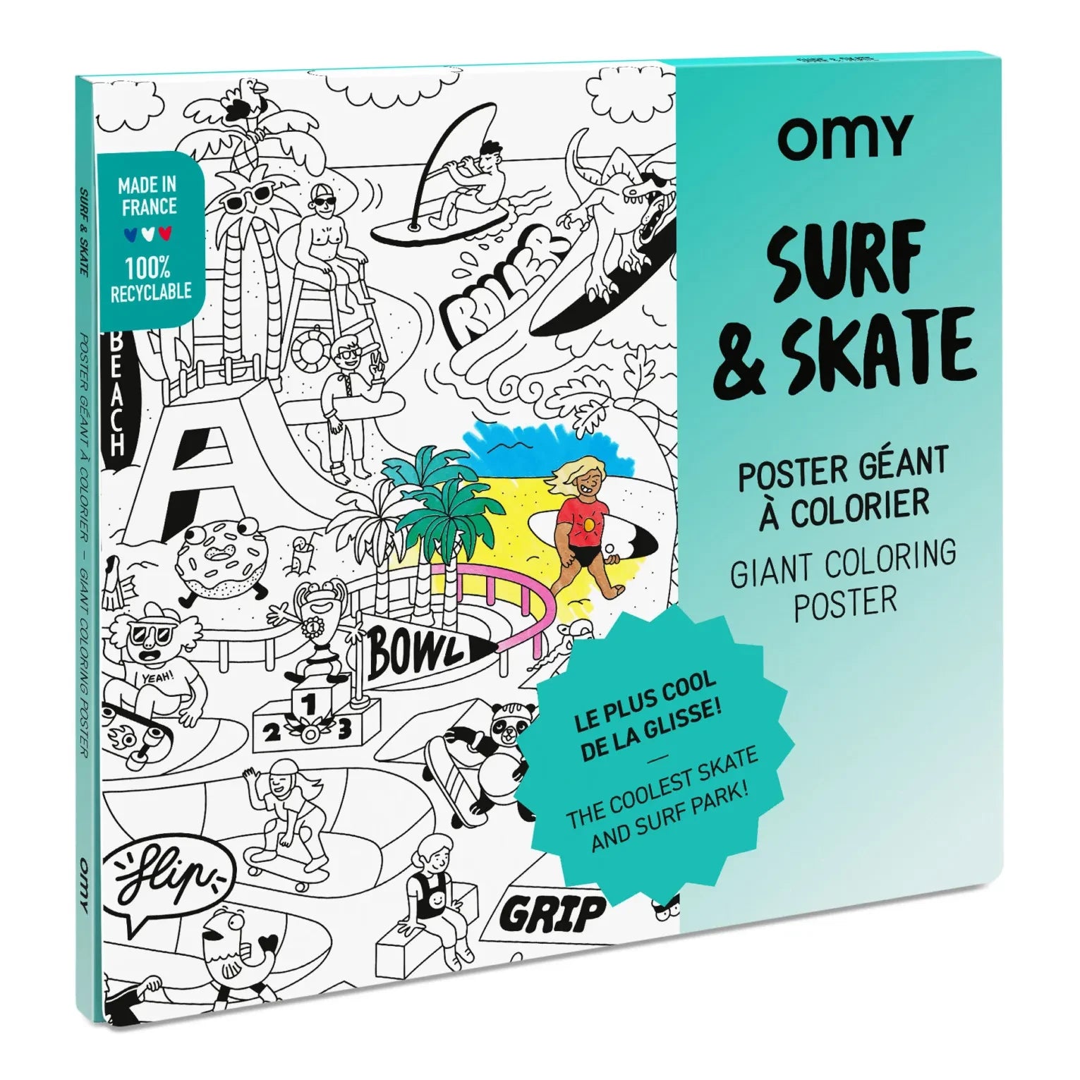 Omy - Boyama Posteri - Surf & Skate