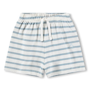 Molo - Skie Gestreifte Shorts aus Bio-Baumwolle | Weiß