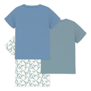 Petit Bateau - Set of 3 Eiffel Tower T-Shirts | Green