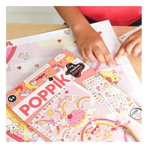 Poppik - Renkli Tek Boynuzlu At Poster Çıkartmaları | Çok Renkli