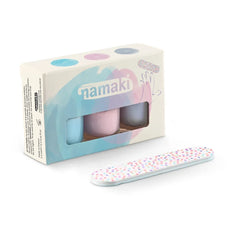 Namaki - 3'lü soyulabilir oje seti | Mavi
