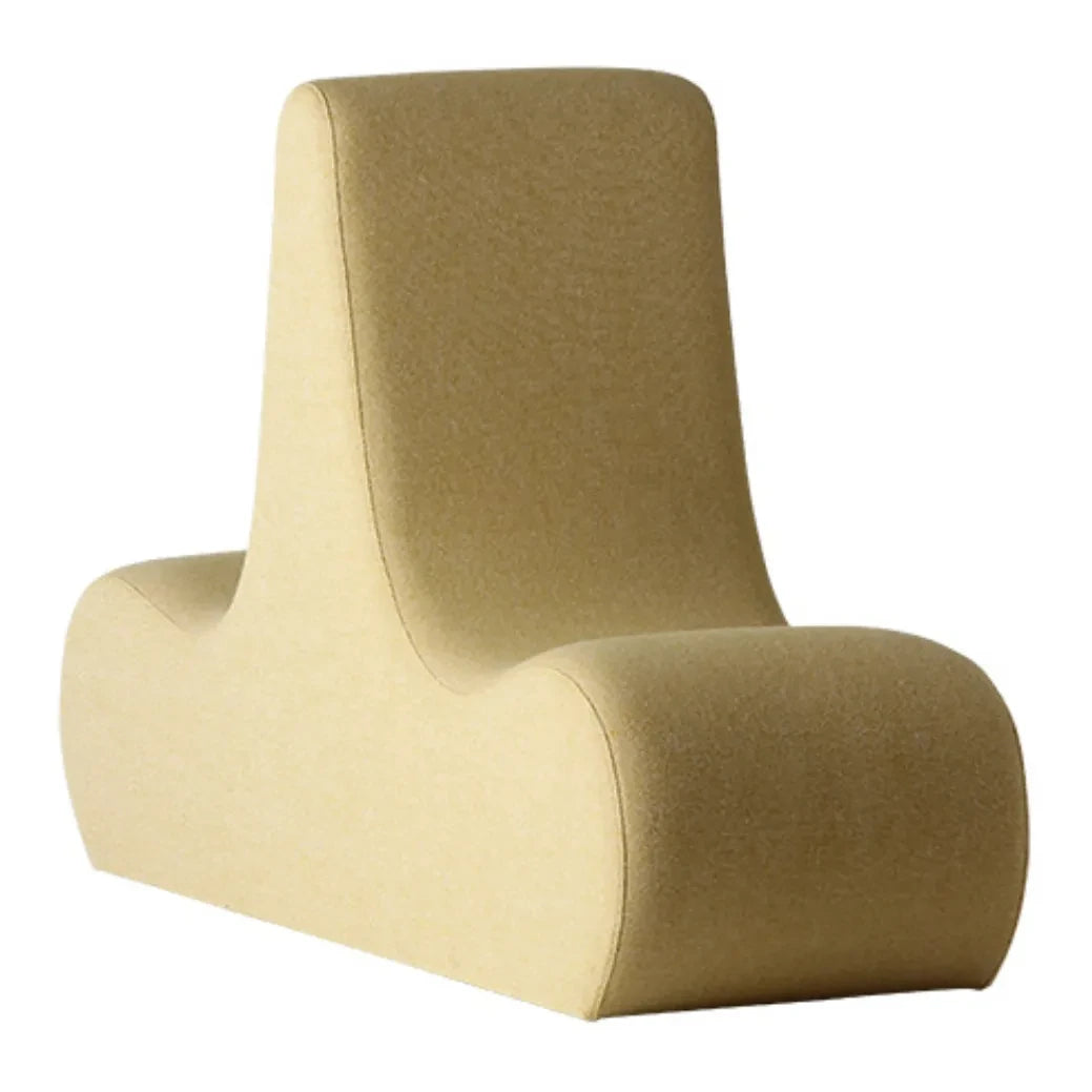 Verpan - Welle Zweiersitz Lounge Modul - Wolle | Hellgelb