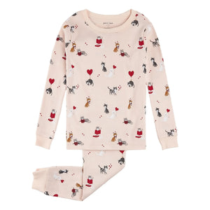 Petit Lem - Schlafanzug Cats Bio-Baumwolle | Rosa