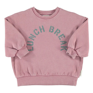 Piupiuchick - Lunch Break organik pamuklu sweatshirt | Pembe