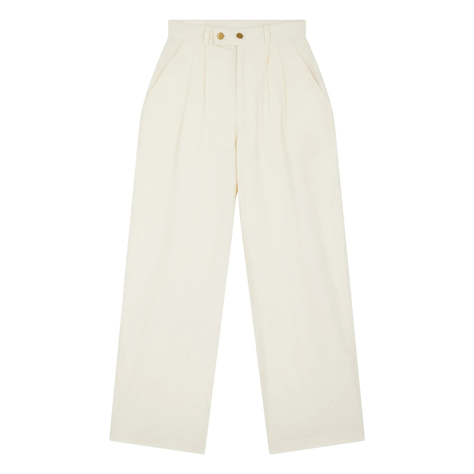 Leon & Harper - Perli Organic Cotton Pants | White