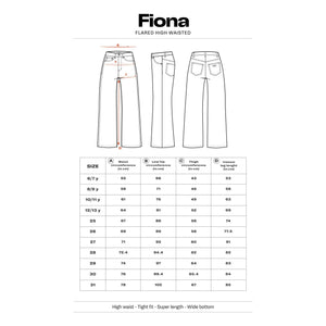 Finger in the nose - Fiona Schlaghose Jeans | Dunkles Schwarz