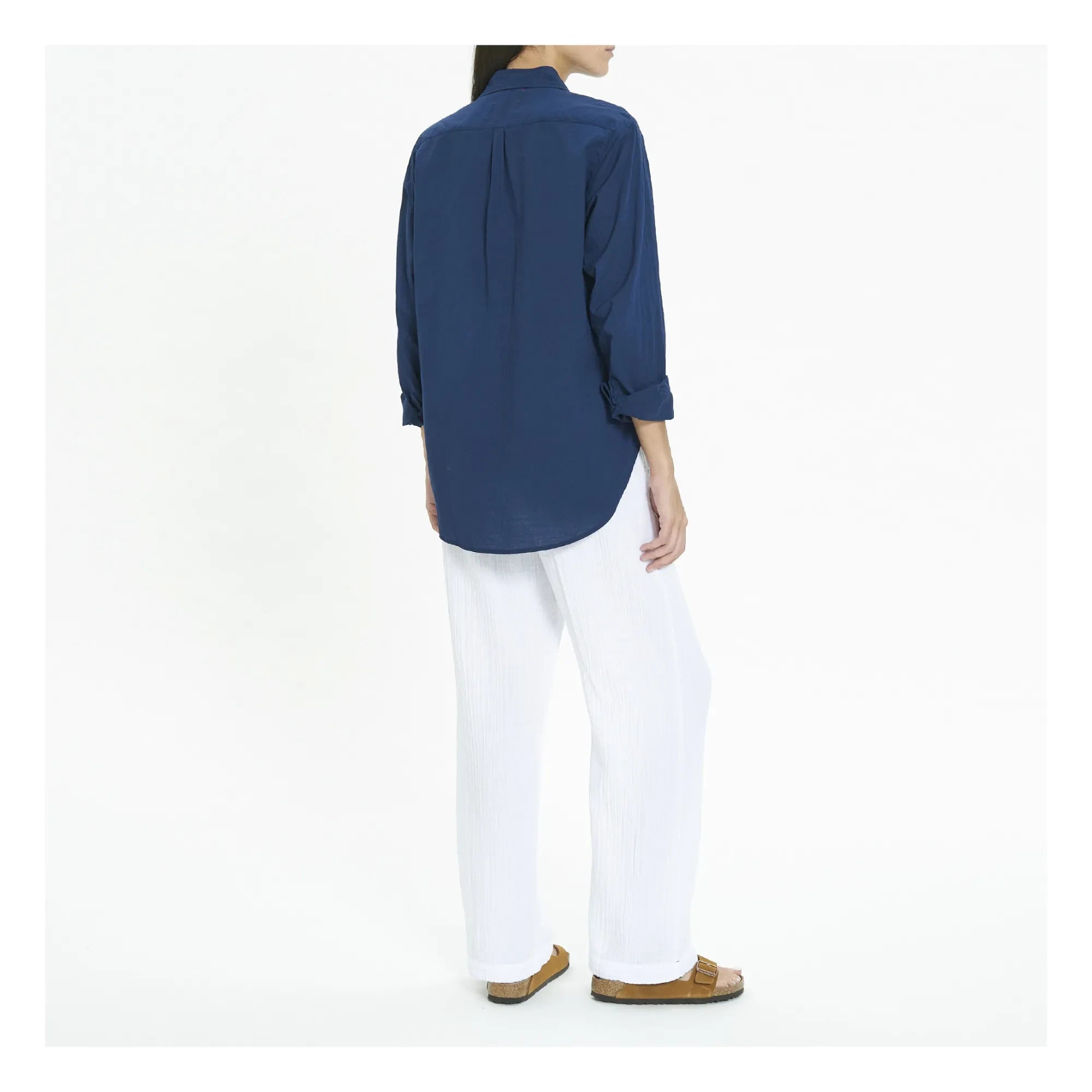 Xirena - Beau Baumwollpopeline-Hemd | Marineblau
