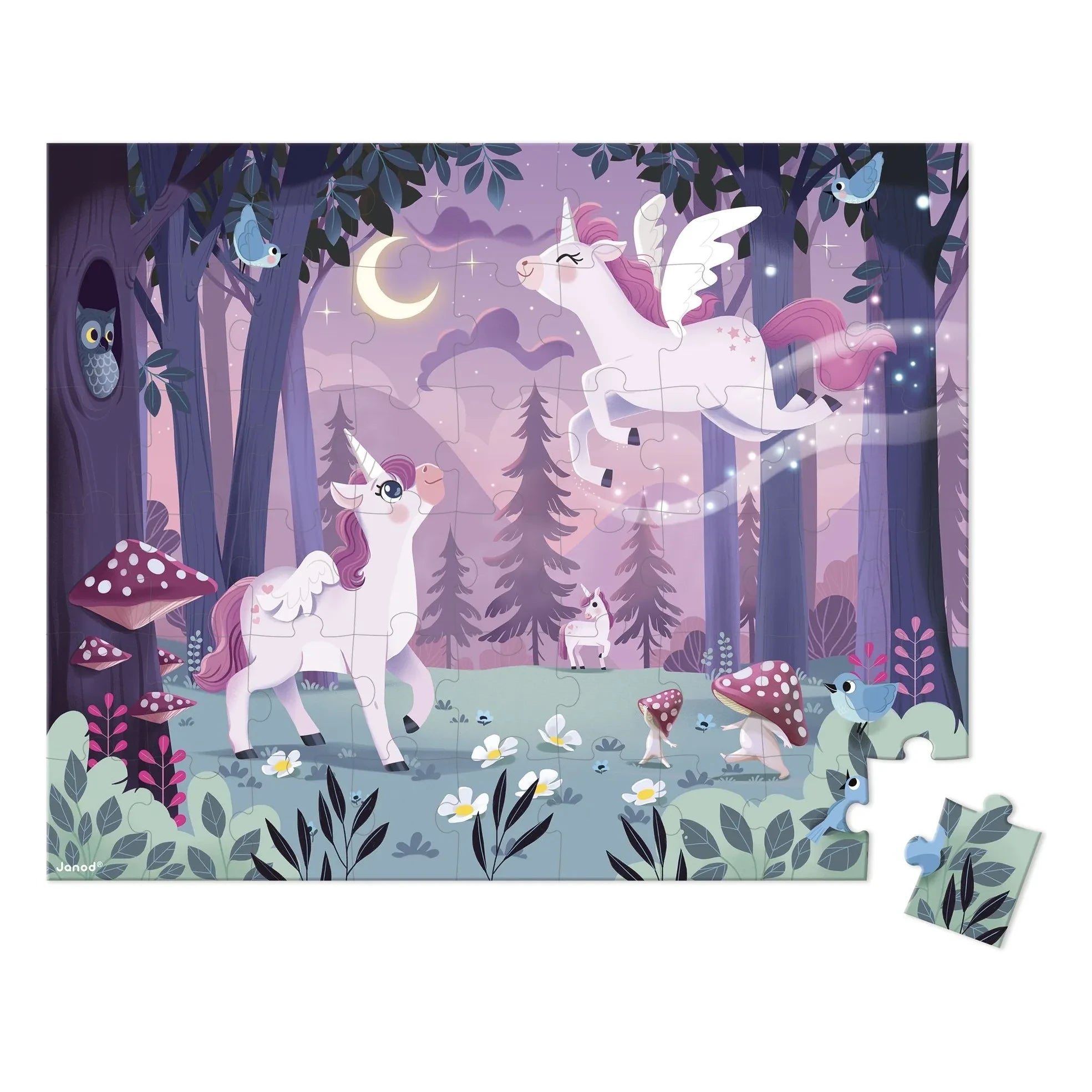 Janod - Einhorn-Puzzle - 54 Teile