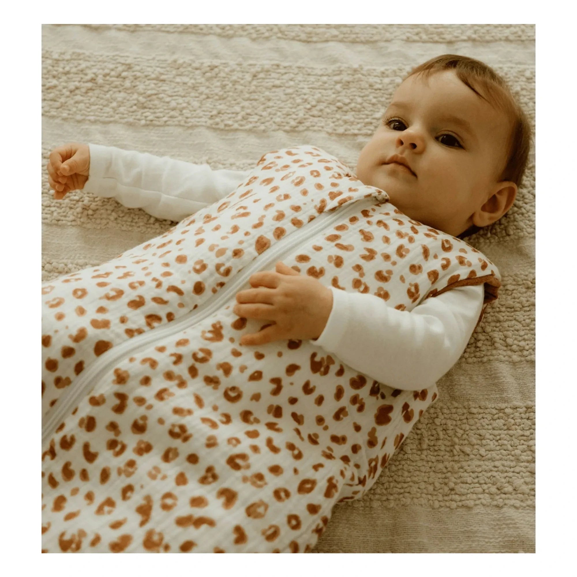 Les Petites Billes - Double-layer Cotton Gauze Reversible All-season Sleep Sack | Dusty Pink