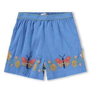 Molo - Ally Butterflies Bio-Baumwoll-Shorts | Blau