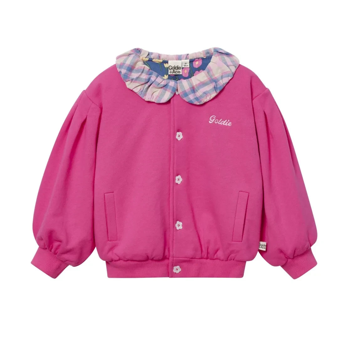 Goldie + Ace - Checked Collar Vest | Pink