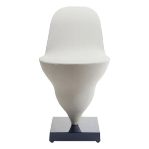 Moustache - Navy blue footed Gelato chair - Jean-Baptiste Fastrez | Ecru