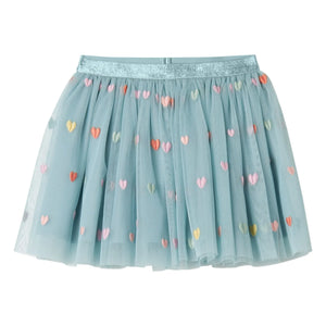 Stella McCartney Kids - Tül kalp etek | Turkuaz