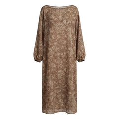 Vanessa Sposi - Vanessa Sposi X Laura Brown: İpek Kaftan Elbise | Kum
