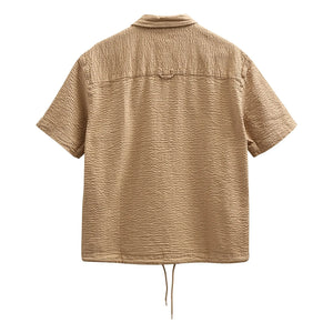 Anerkjendt - Akotto Seersucker Hemd | Beige