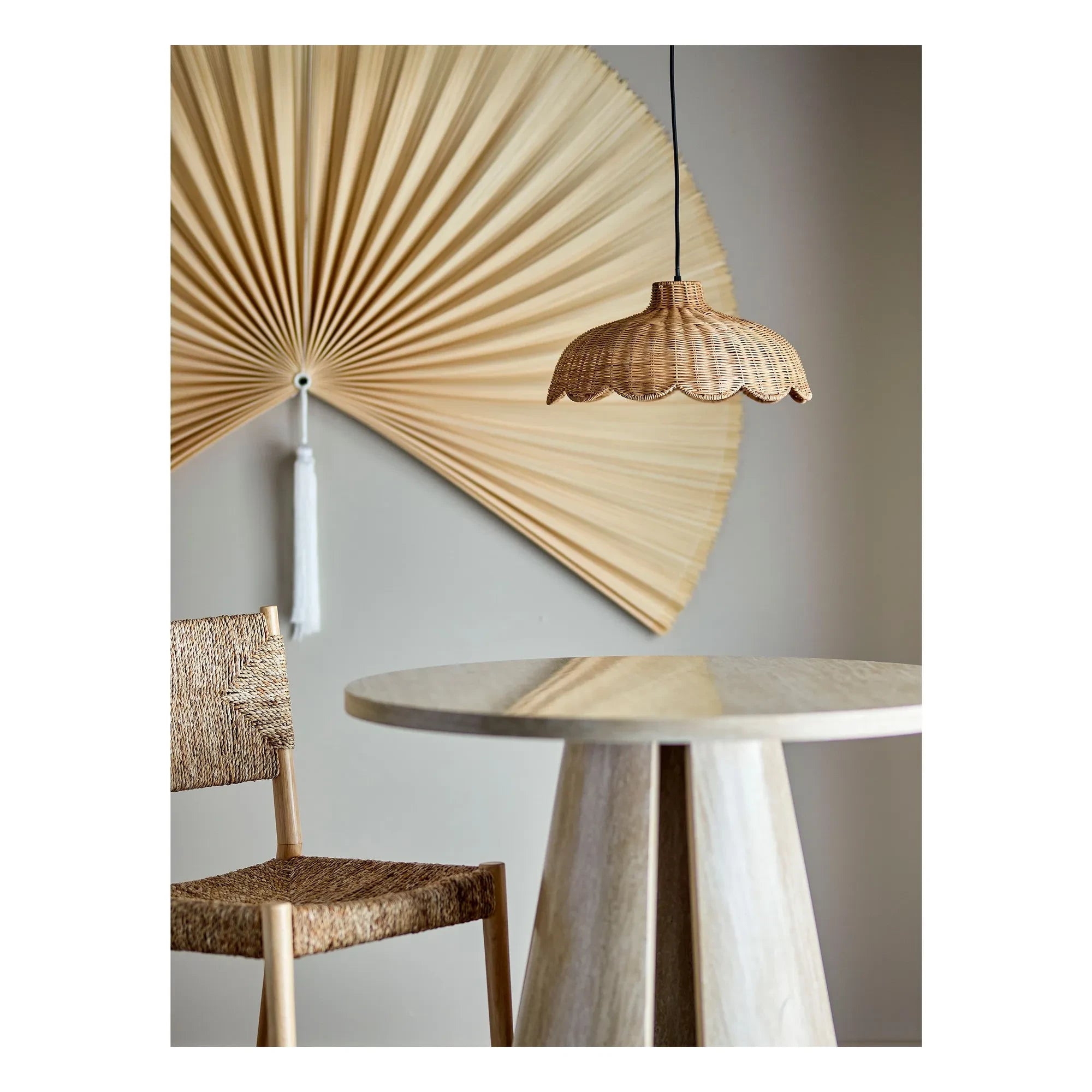 Bloomingville - Pittu rattan sarkıt lamba | Kahverengi
