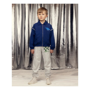 Mini Rodini – Planet Bomberjacke aus recycelten Fasern | Blau