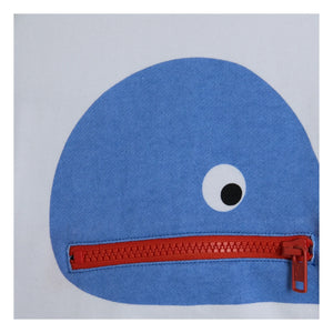 Stella McCartney Kids - Whale Zip Sweat | Beyaz