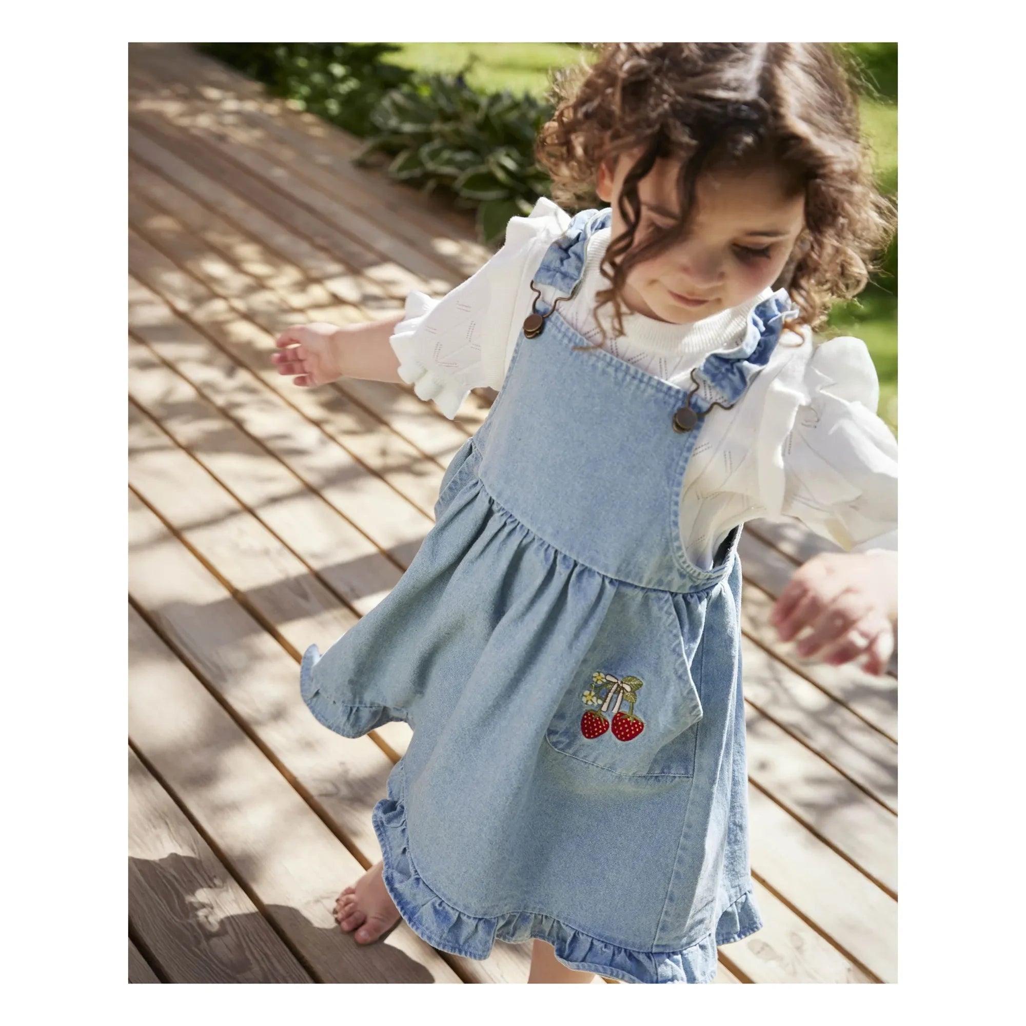 Fliink - Don Denim Jumpsuit Kleid | Hellblau