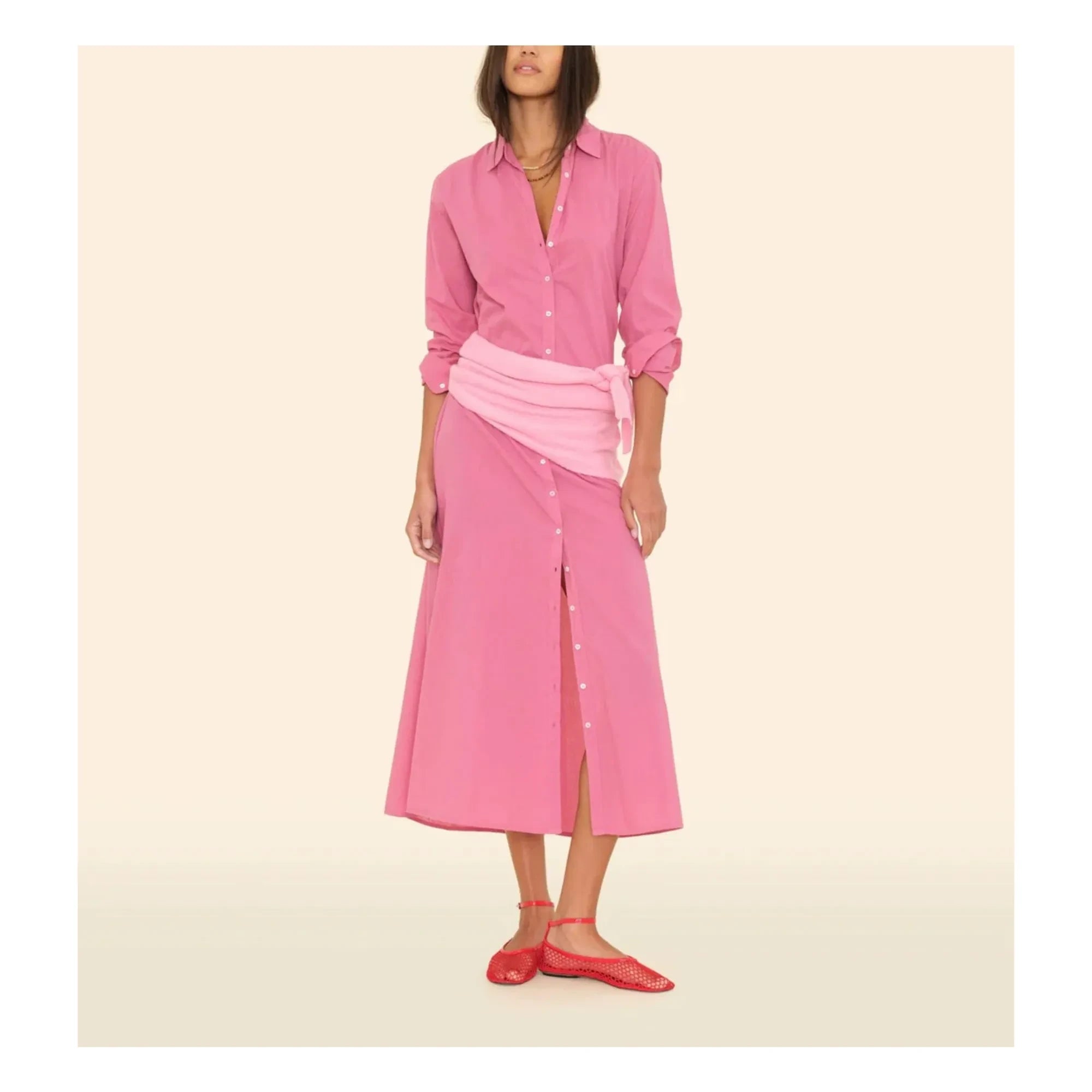 Xirena - Boden Cotton Poplin Dress | Framboise