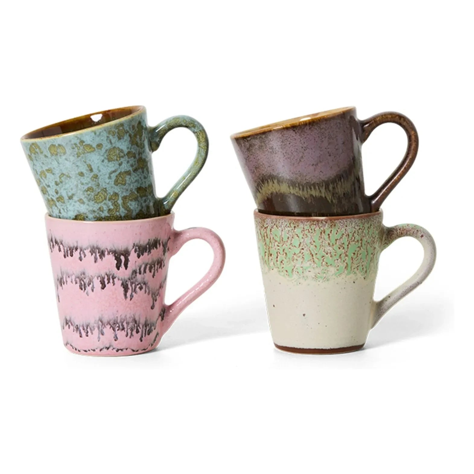 HKliving - Brustalism Espressotassen - 4er Set