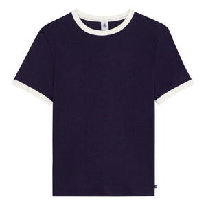 Petit Bateau - Iconic Ribbed T-Shirt | Navy Blue