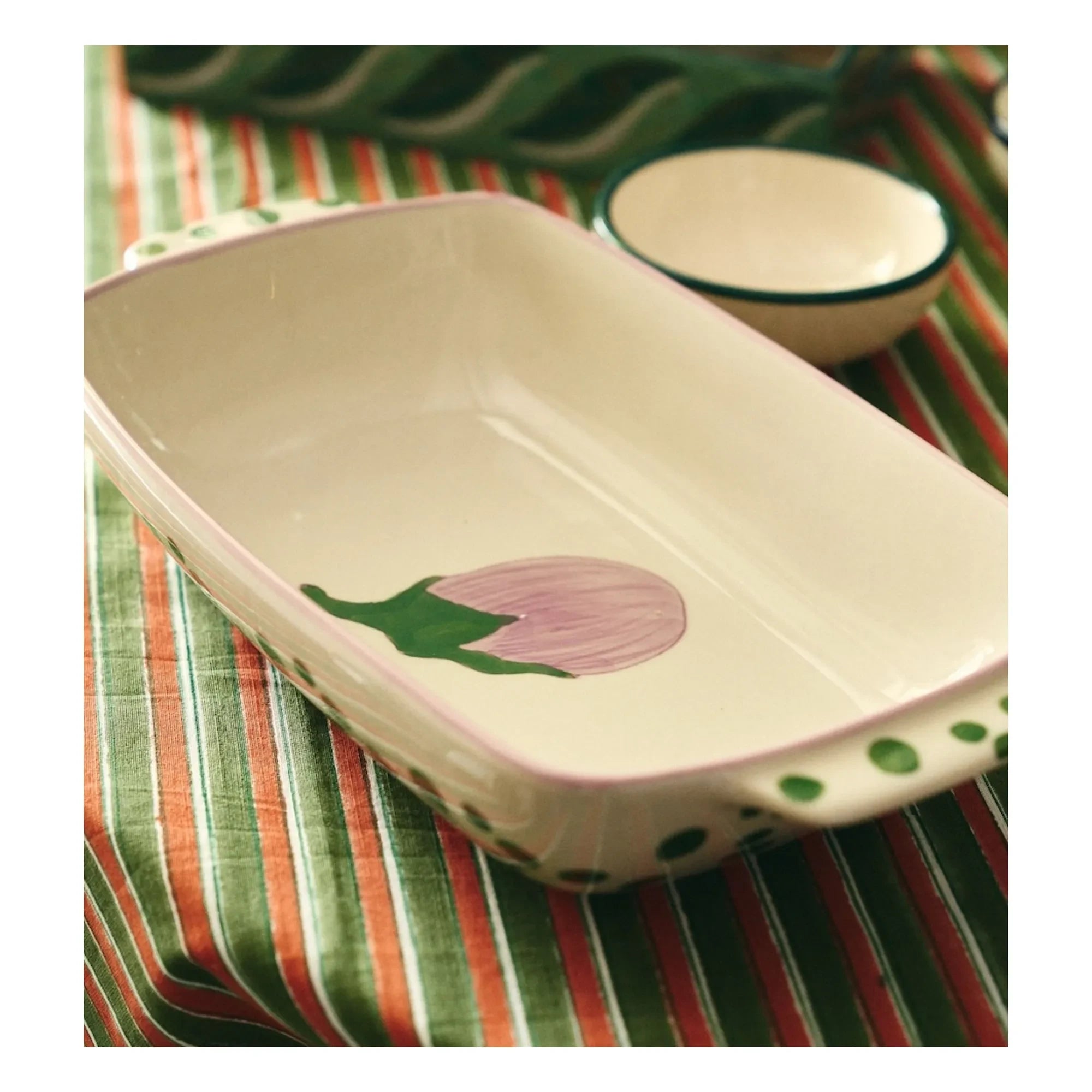 Anna + Nina - Eggplant Stoneware Baking Dish | Purple