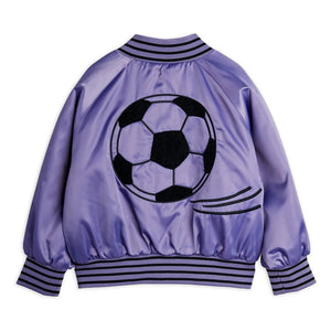 Mini Rodini - Football Bomber Satiniert Recycelte Fasern | Lila