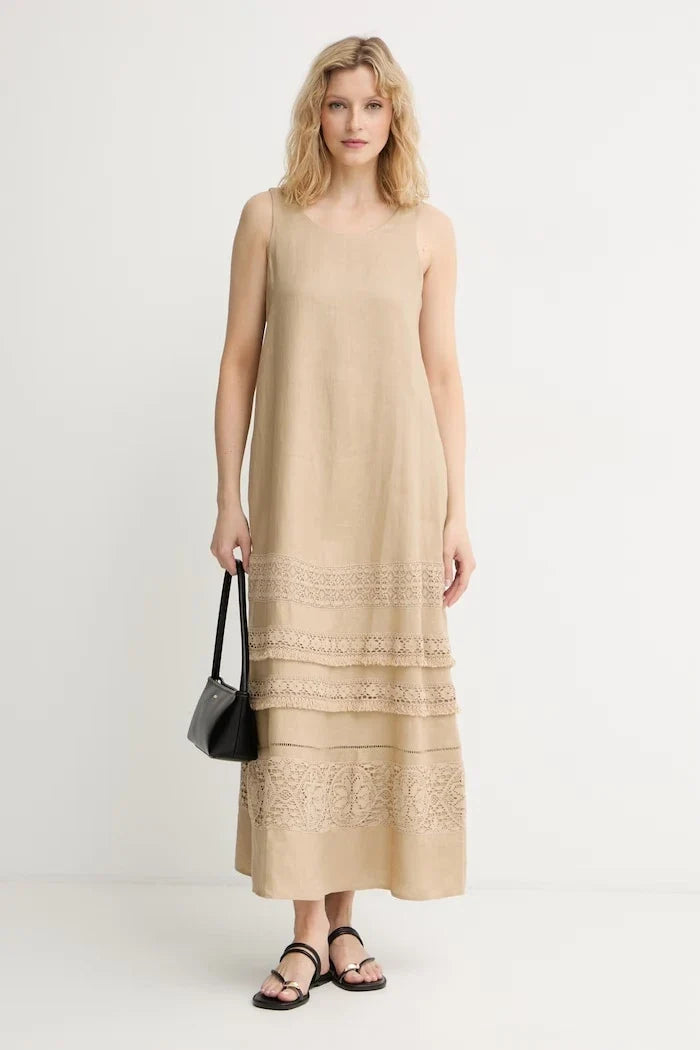 Weekend Max Mara лен yazlık elbise