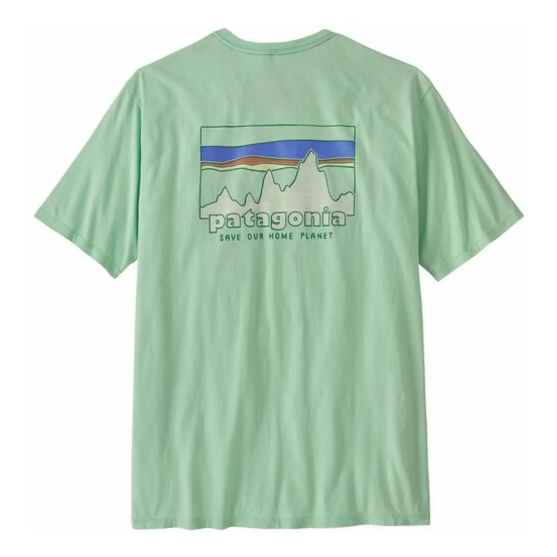 Patagonia - T-Shirt aus Bio-Baumwolle Skyline 73 | Celadon