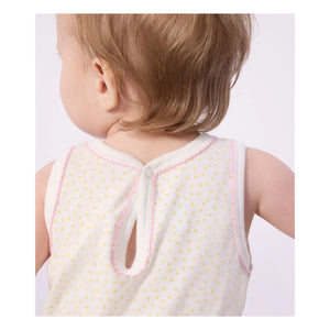 Petit Bateau - Noktalı Pijama Tulum | Beyaz