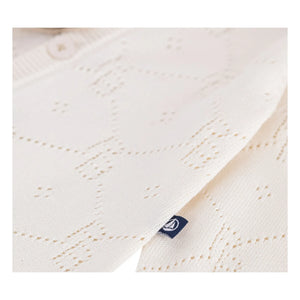 Petit Bateau - Organik Pamuk PB Ajurlu Tulum | Ekru