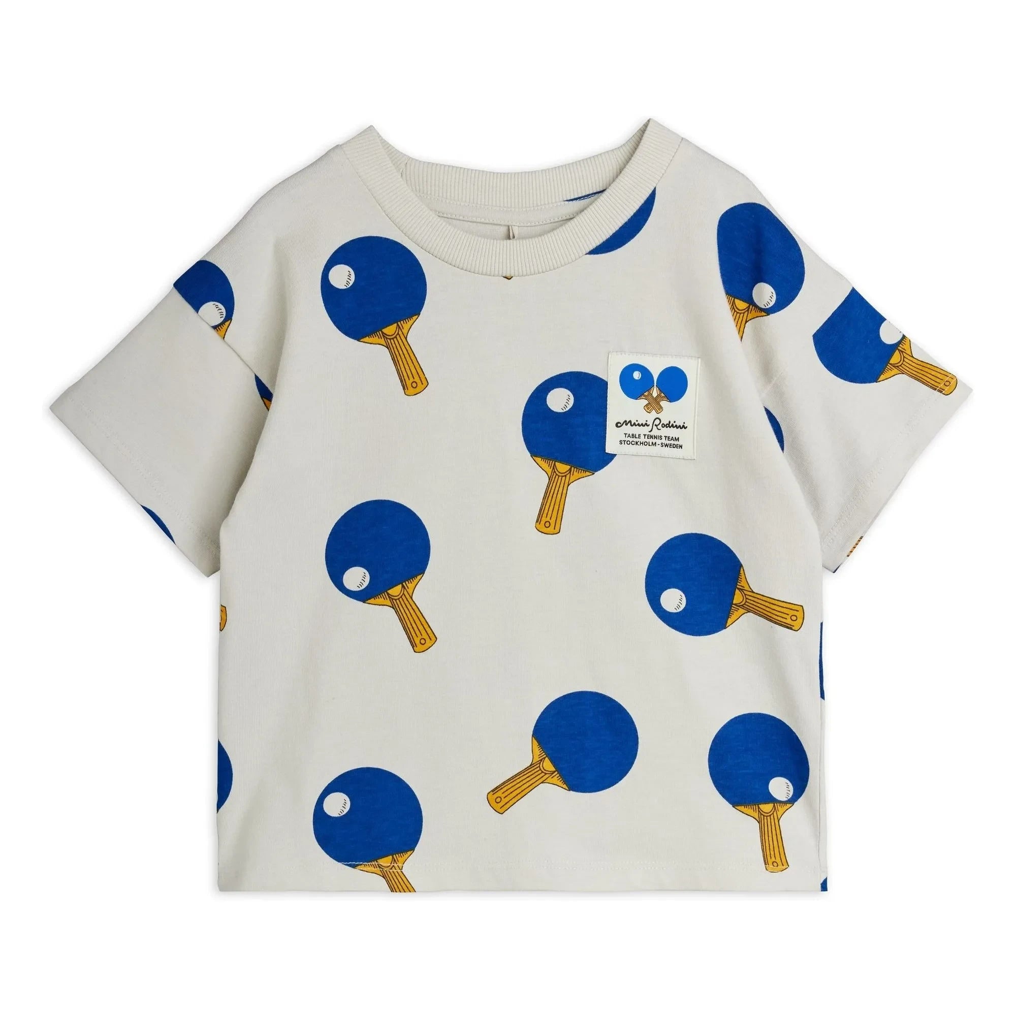 Mini Rodini - Bio-Baumwoll-T-Shirt Ping Pong | Grau