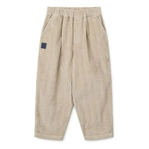 Liewood - Borris Organic Cotton Velvet Pants | Beige