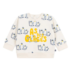 Petit Bateau - Penguins As Des Glaces Sweatshirt | Ekru