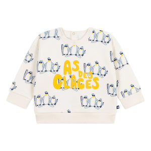 Petit Bateau - Penguins As Des Glaces Sweatshirt | Ekru