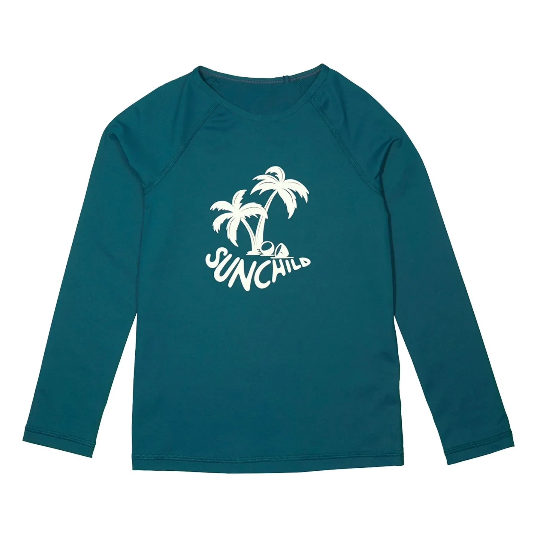 Sunchild - Saco Palmtree UV Koruma Tişört | Peacock blue