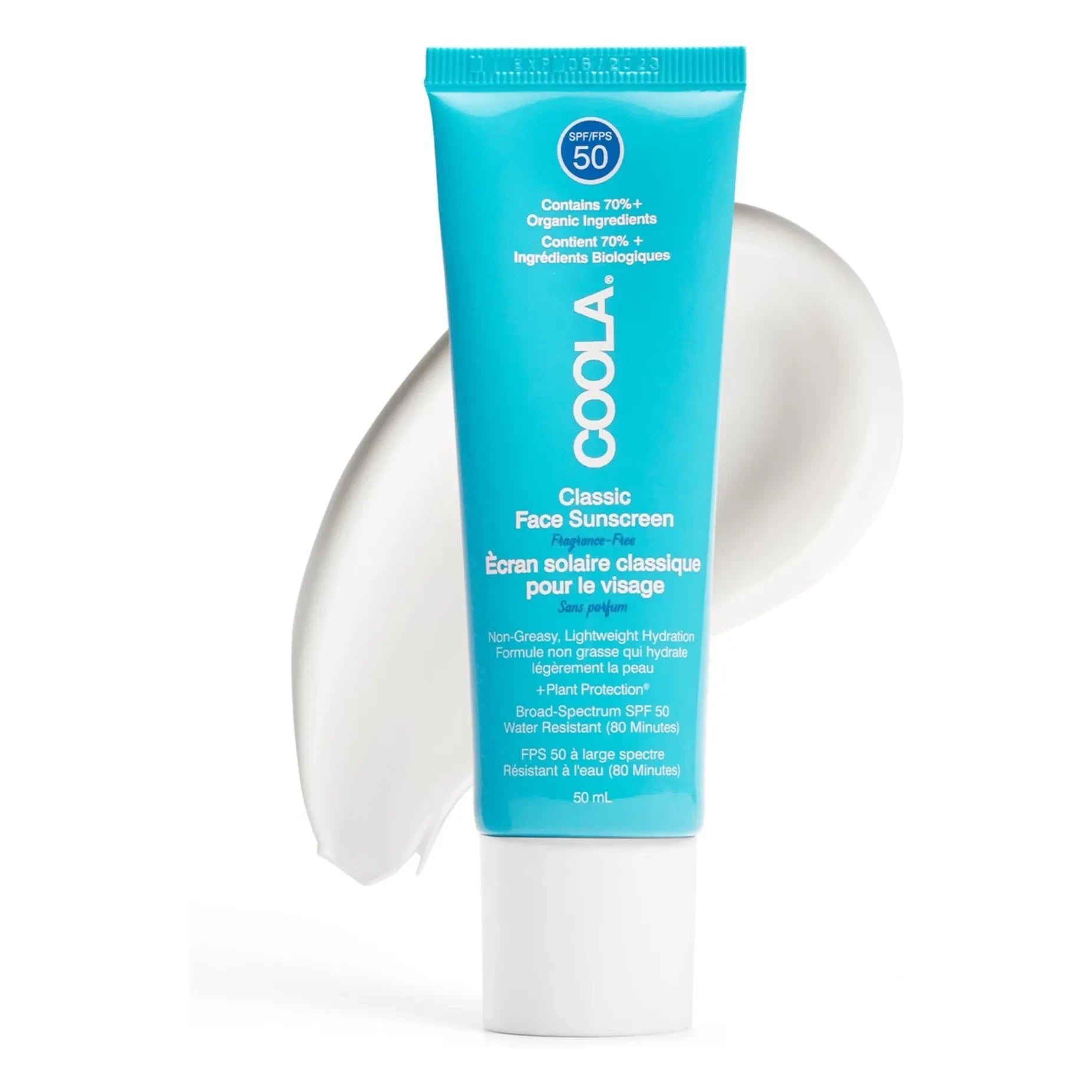 Coola - SPF50 Kokusuz Yüz Güneş Kremi - 50 ml