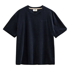 Anerkjendt - Akvillads Frottee-T-Shirt | Dunkelblau