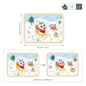 Janod - Bergpuzzle - 24 Teile