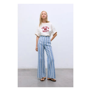 the new society - Ivy Baumwoll-T-Shirt | Weiß