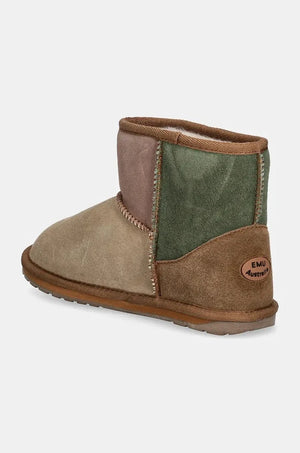 Emu Australia Wallaby Mini Patchwork Çocuk Süet Apre Botlar