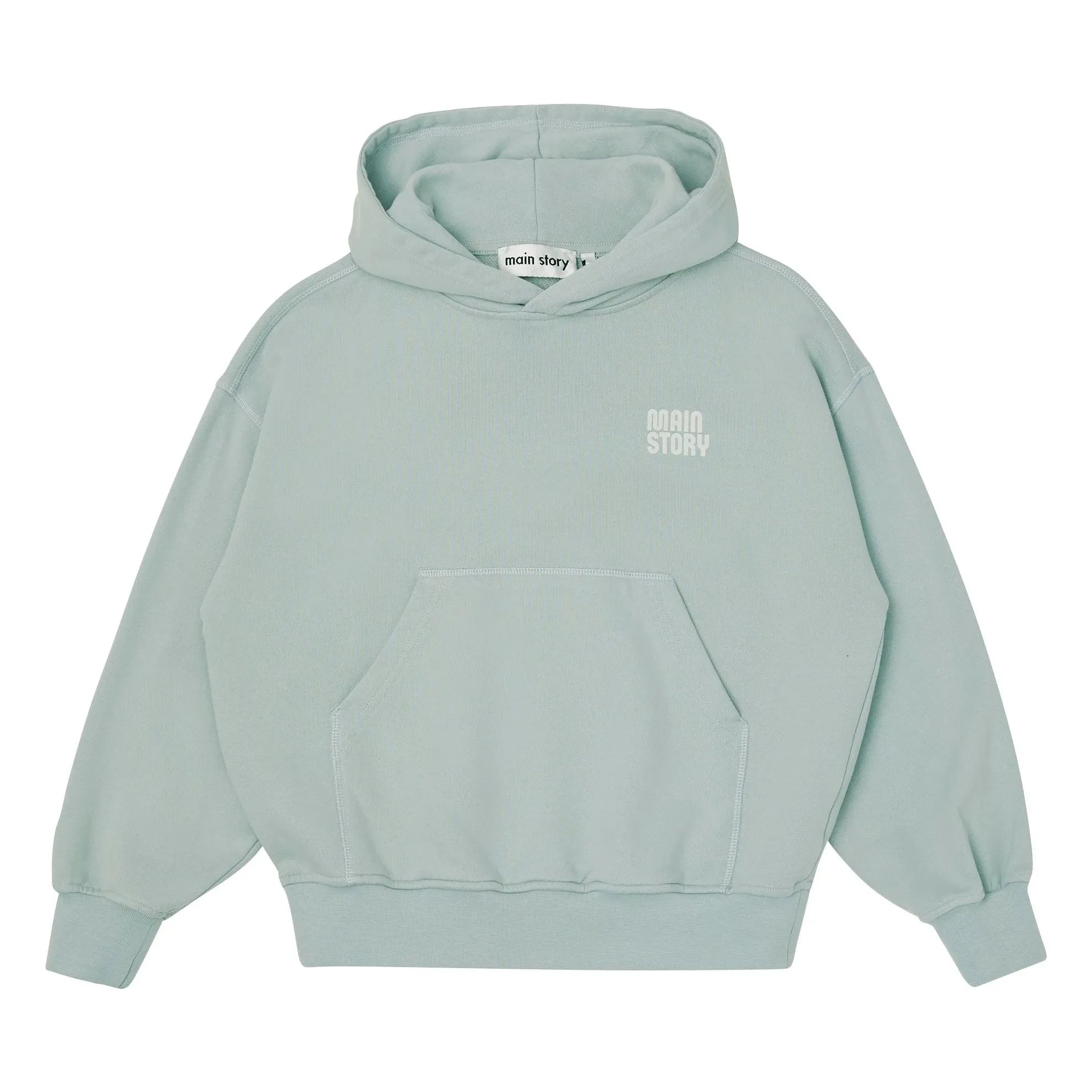 Main Story – Kapuzen-Sweatshirt aus Bio-Baumwolle | Hellgrau
