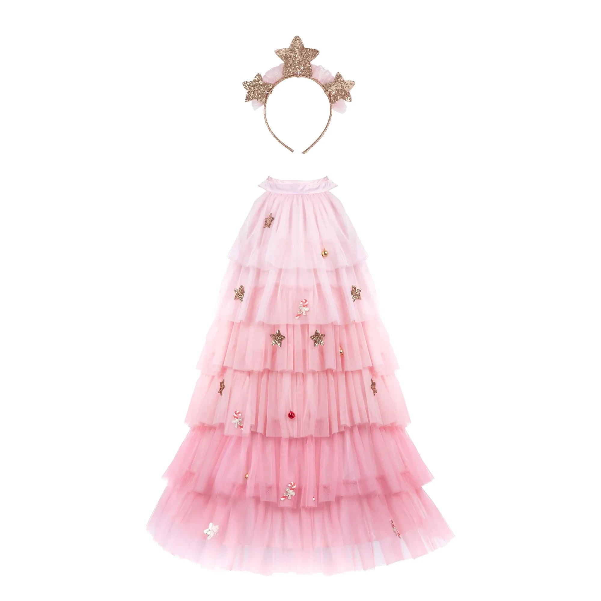 Great Pretenders – Weihnachtsbaumkleid mit Stirnband | Rosa