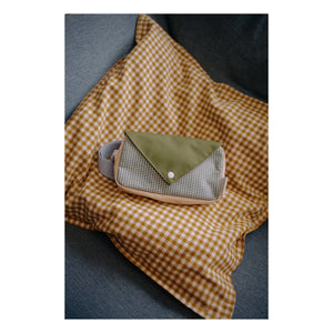 Sticky Lemon - Kleine karierte Bananentasche | Braun