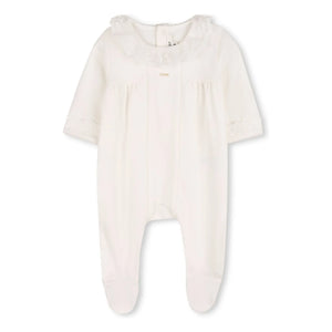 Chloé - Organic Cotton Pajama and Blanket Set | White