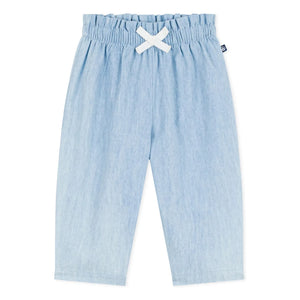 Petit Bateau - Chambray pantolon | Açık Mavi