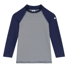 Petit Bateau - Striped UV Protection Bath T-Shirt | Night Blue