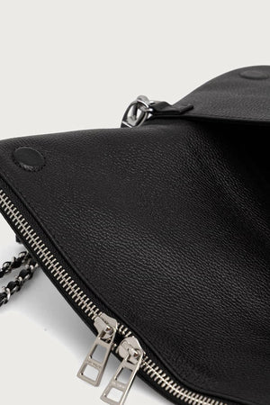 Deri kadın clutch